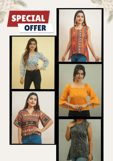 Trendsetters' Trove: 5 Fashionable Tops- GB-BT111