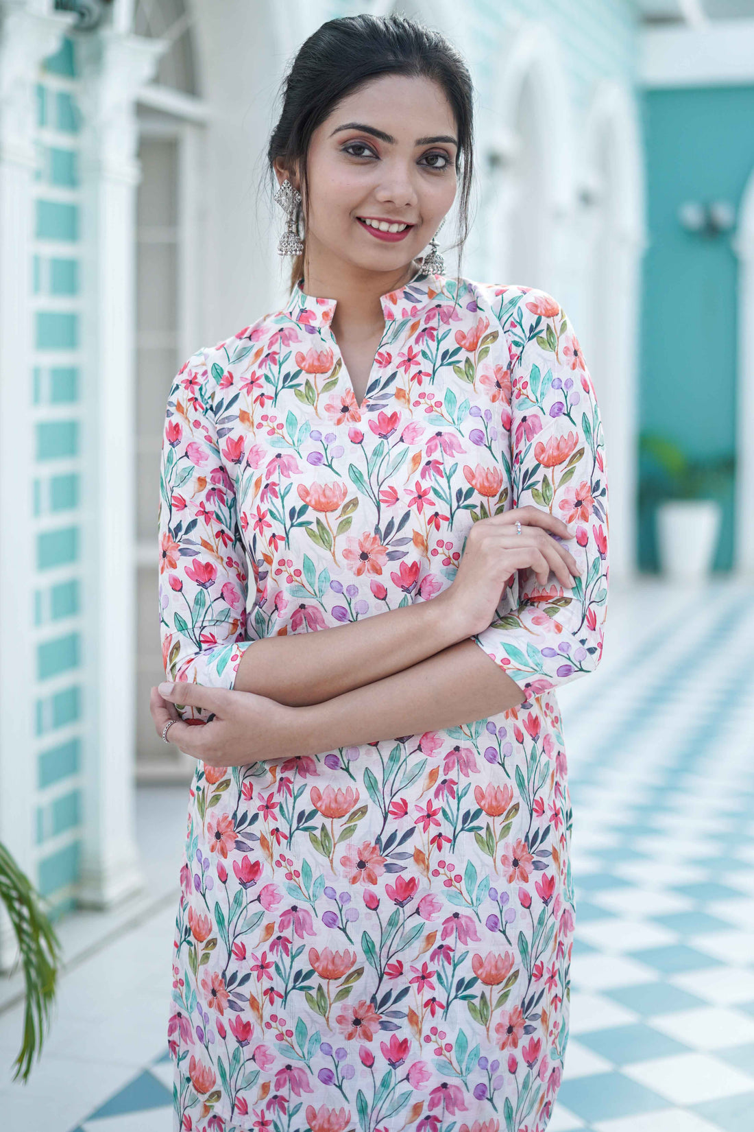 Cream Coloured Silk Co-ord Set -52450C