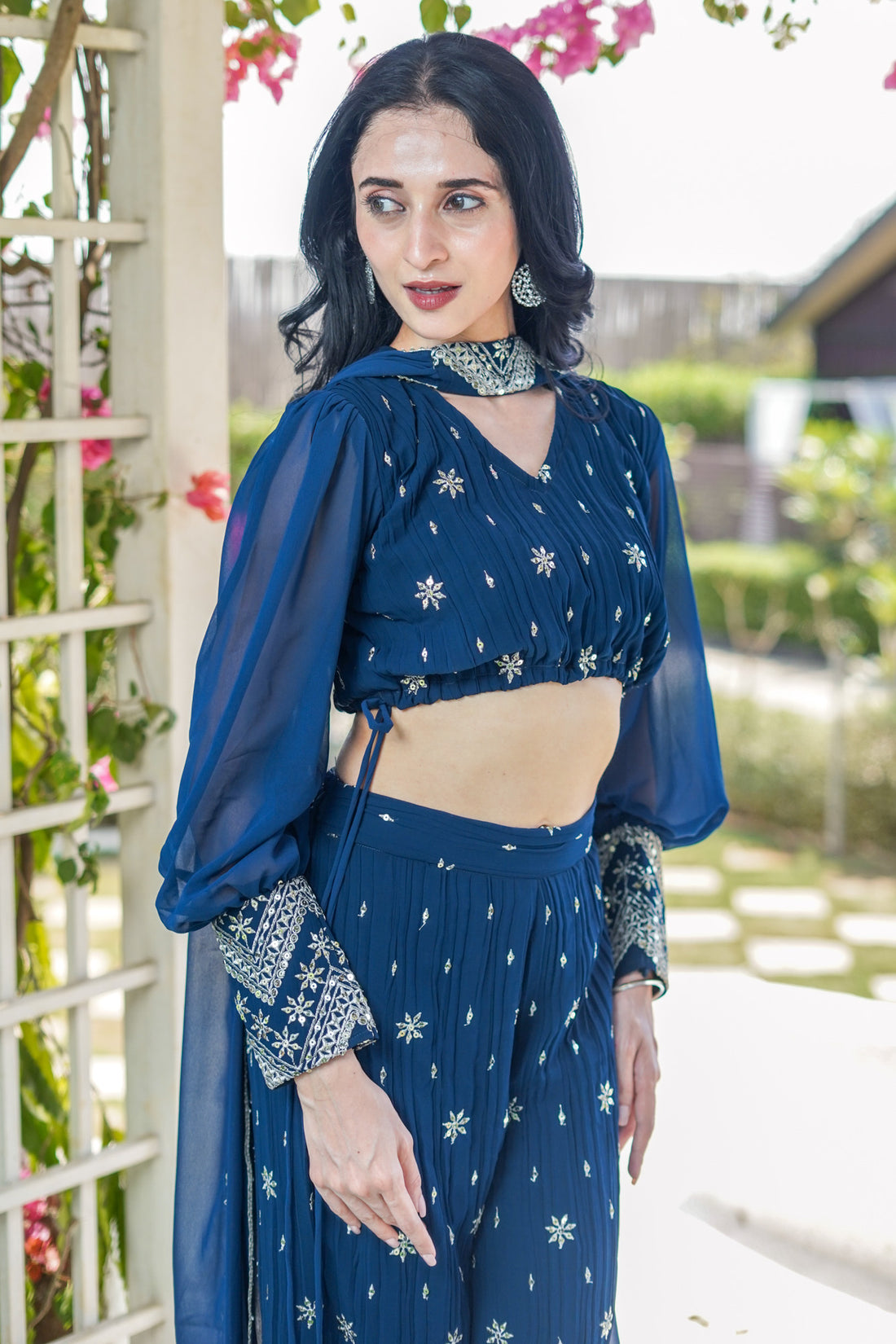 Silver Dusk Georgette Set - 52493TP