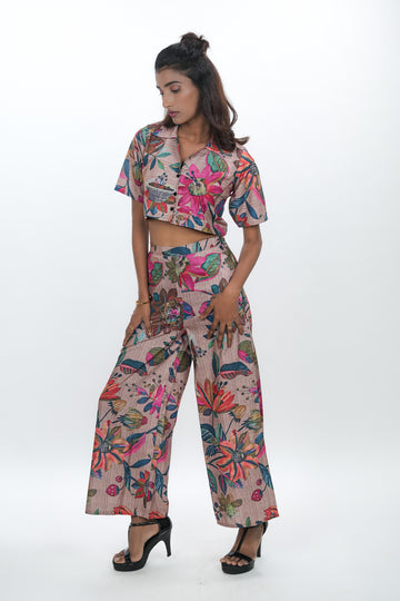 Pearl Khaki Floral Co-ord Set- 52569C