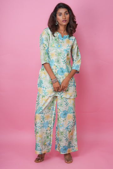 Floral Lime Green Co-ord Set - 52587C