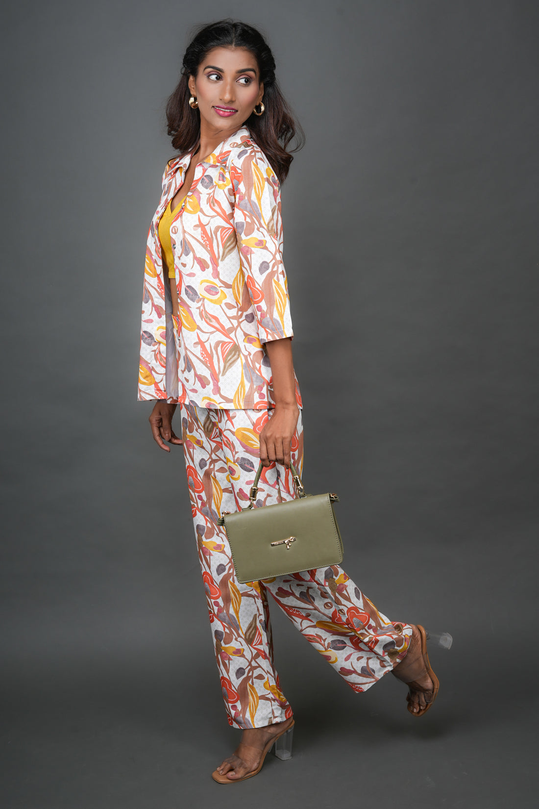 Floral Abstract Co-ord Set - 52598C