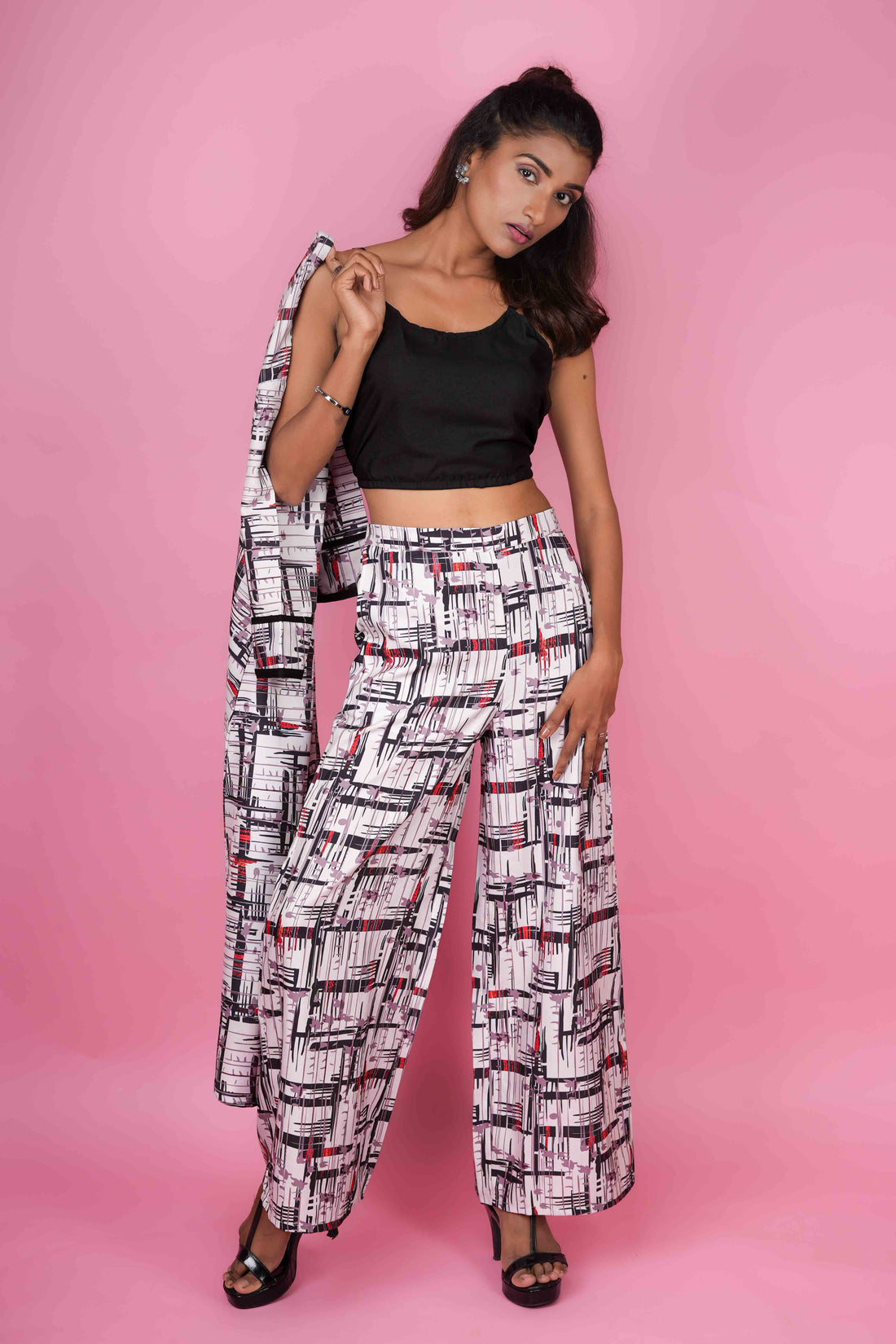 Geometric Elegance Co-ord Set- 52571C