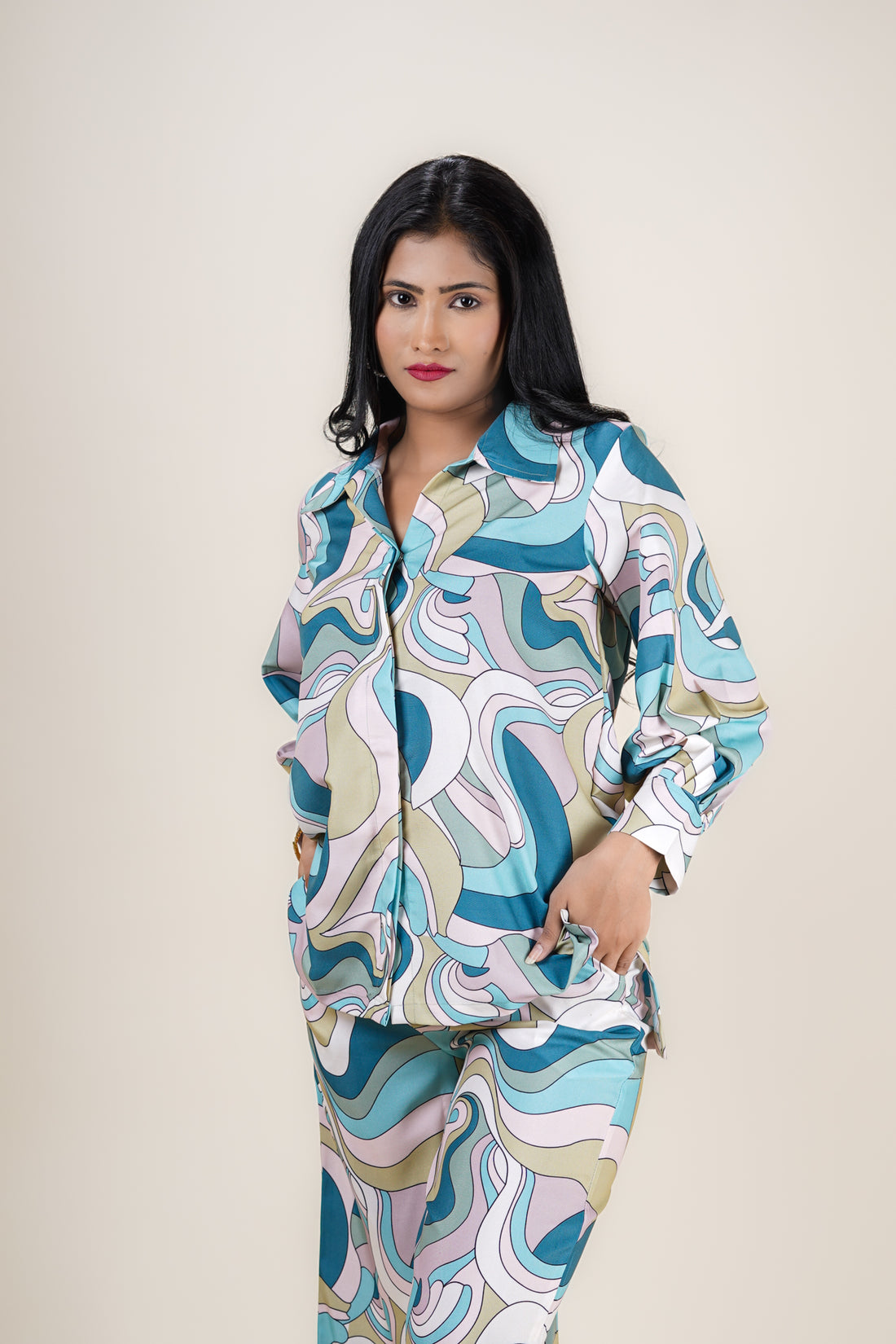 Ocean Haze Co-ord Set- 52621C