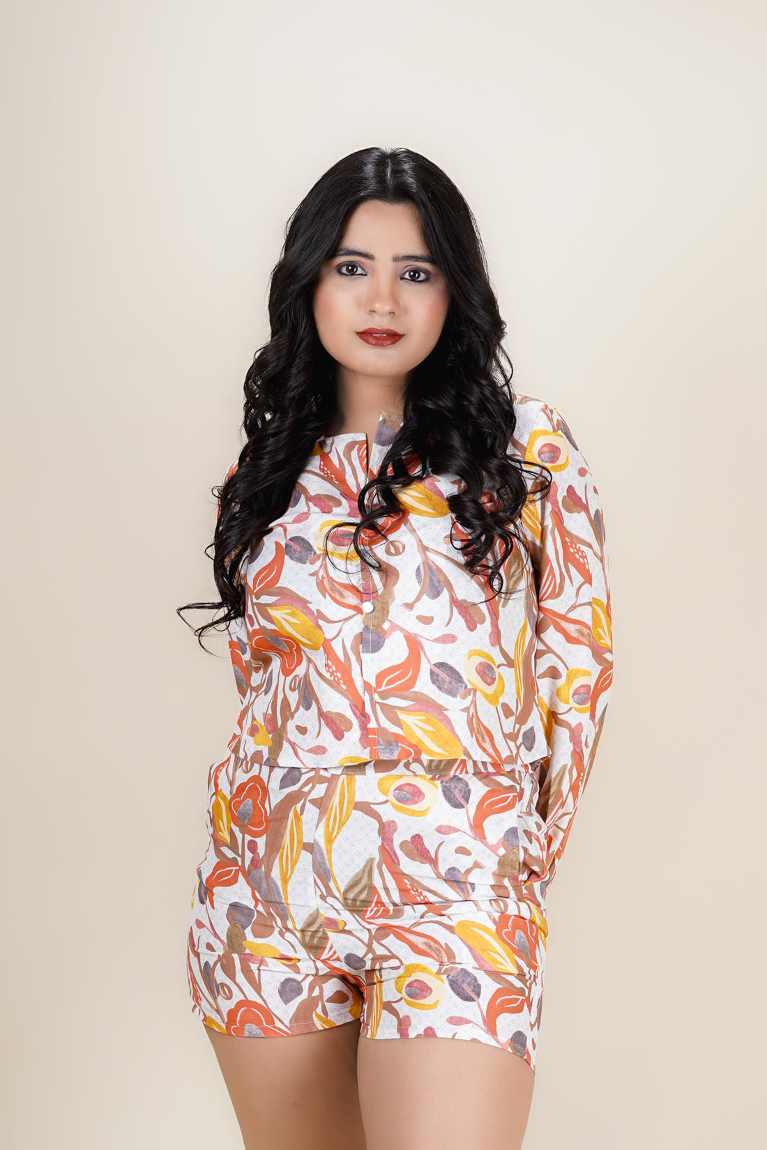 Ivory Bloom Co-ord Set- 52623C