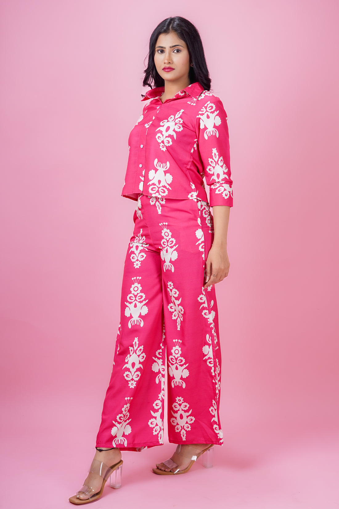 Magenta Motif Co-Ord Set- 52641C