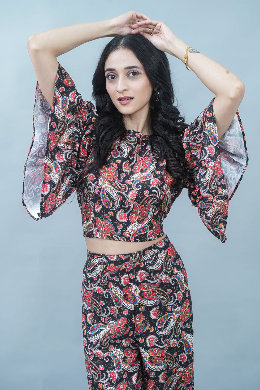 Ruffled Paisley Charm Co-ord Set - 52509C