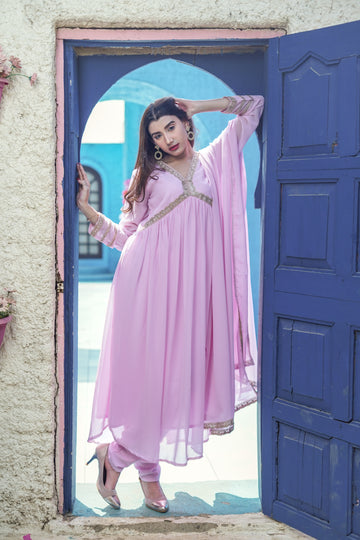 Rosy Allure Anarkali - 52472A