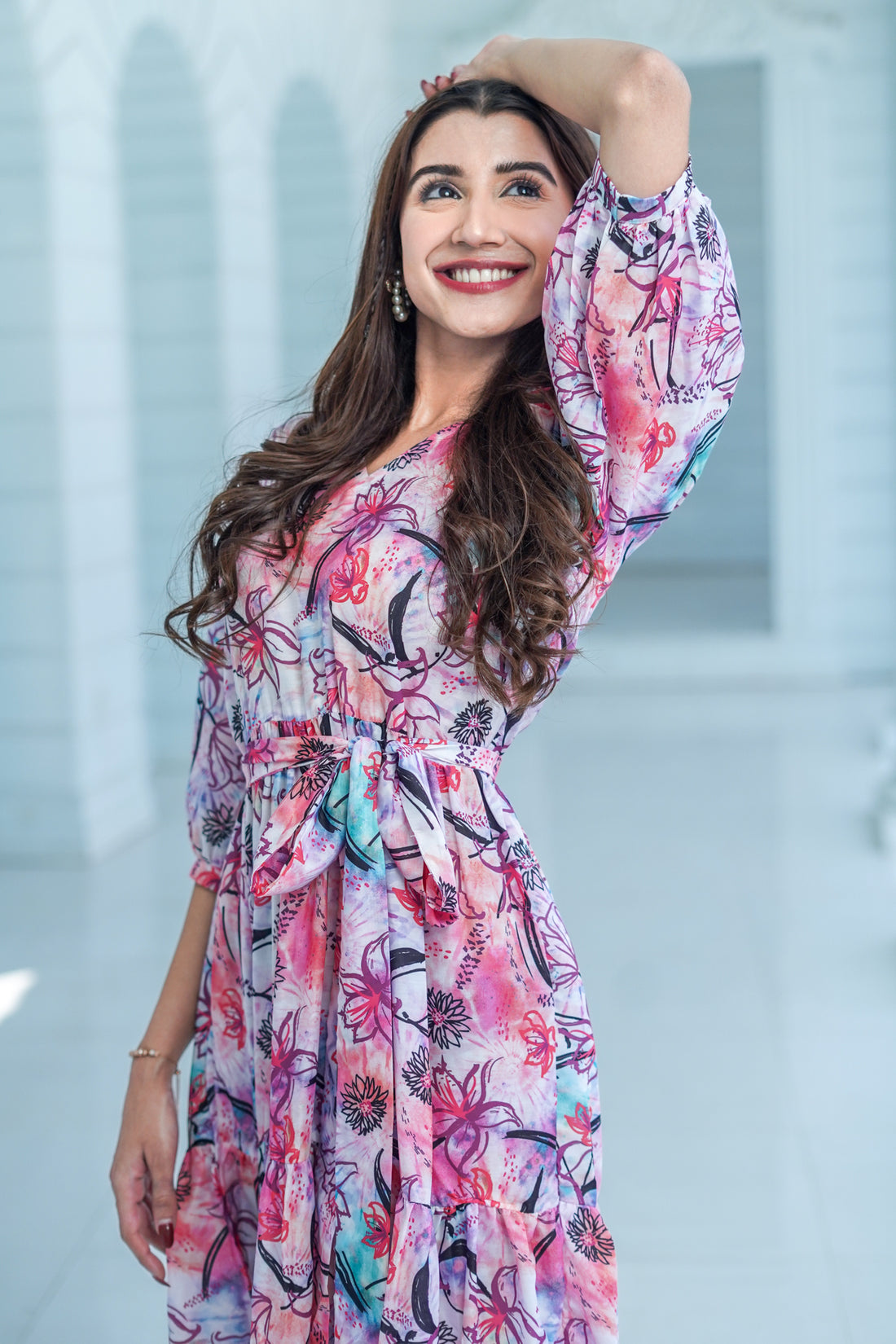 Vibrant Flow Dress - 52499D