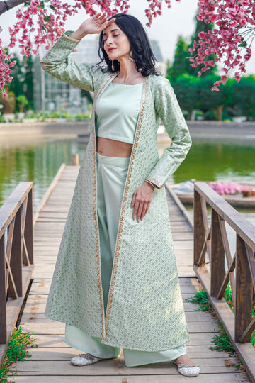 Mint Green Co-ord with Jacket - 52487KS