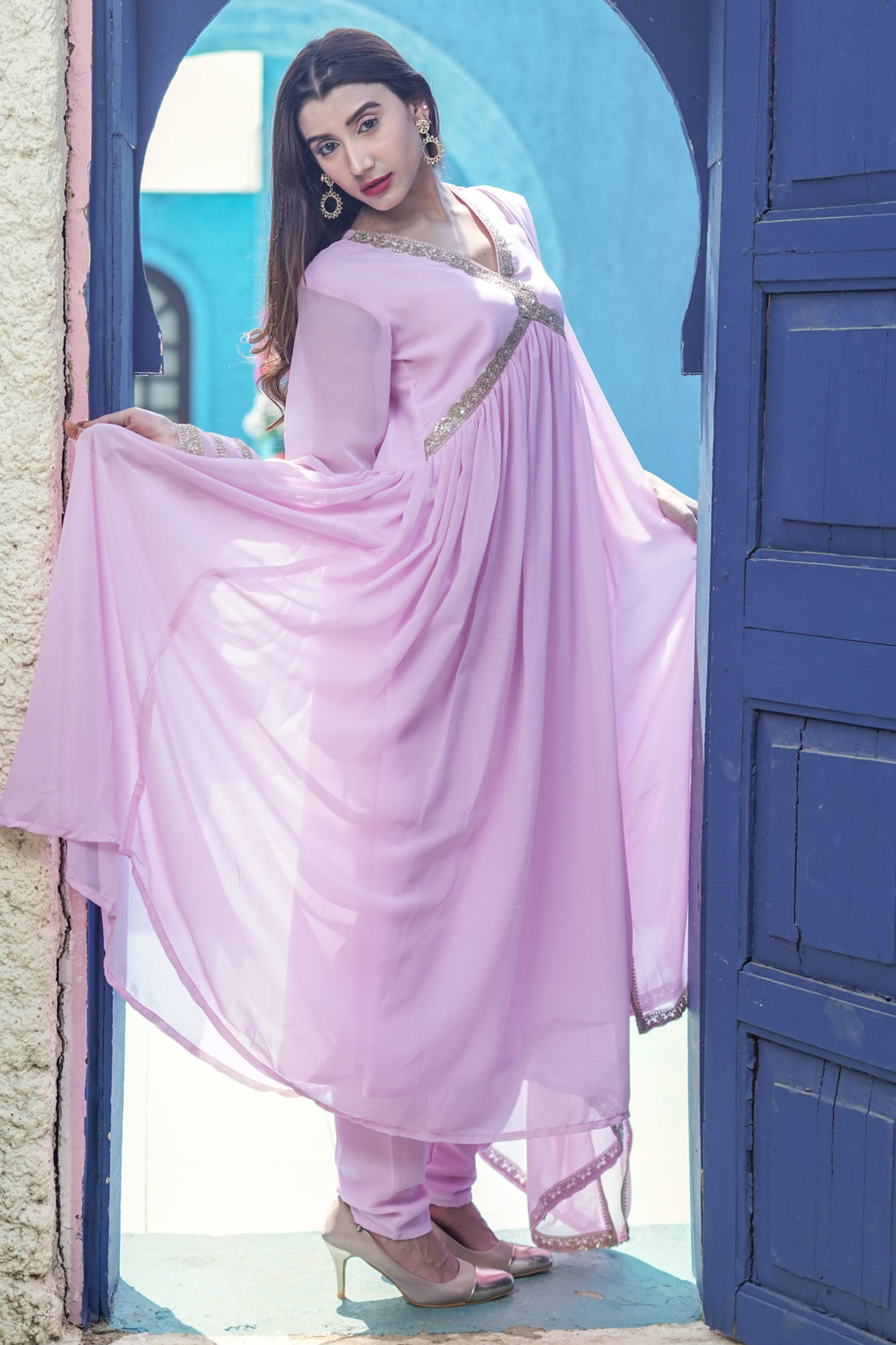 Rosy Allure Anarkali - 52472A