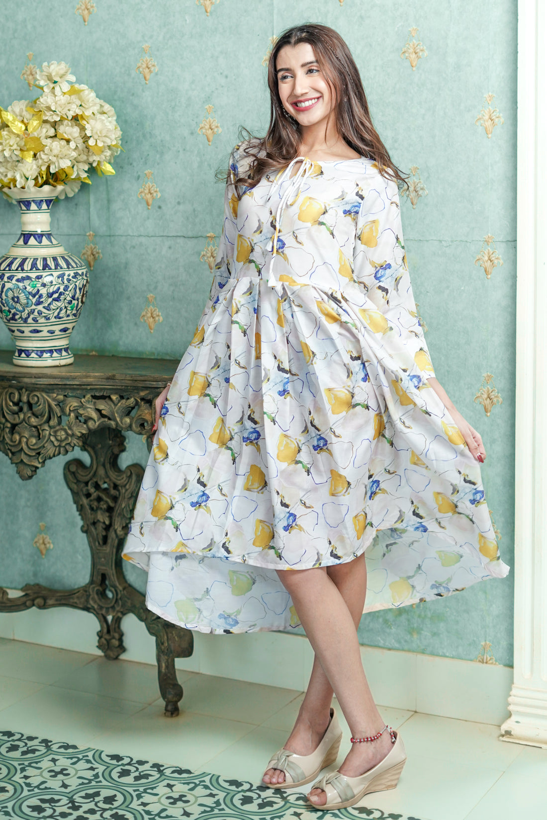 Azure Breeze High-Low Dress - 52498D