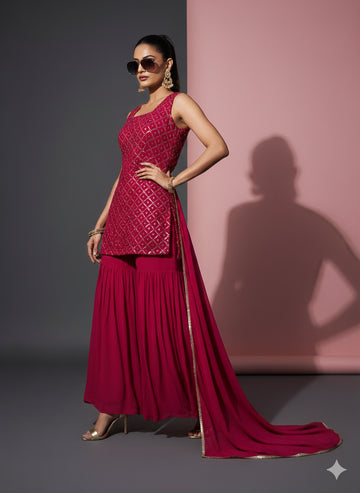 Rani Radiance Embroidered Kurti Set - 52719KS