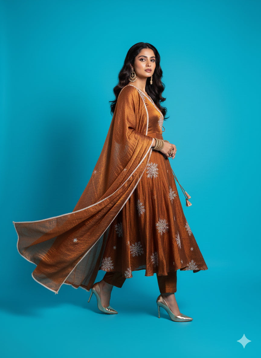 Antique Aura Anarkali Set - 52747KS