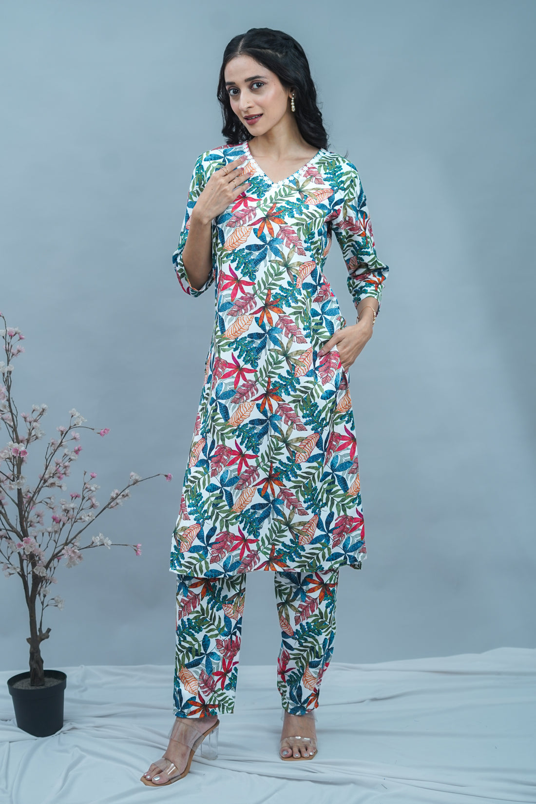 Forest Elegance Co-ord Set - 52517C