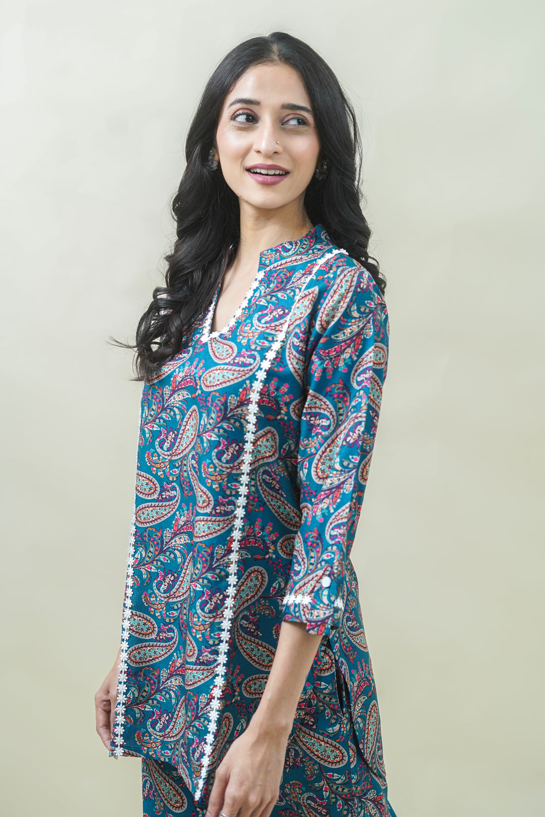 Paisley Charm Teal Set- 52556C