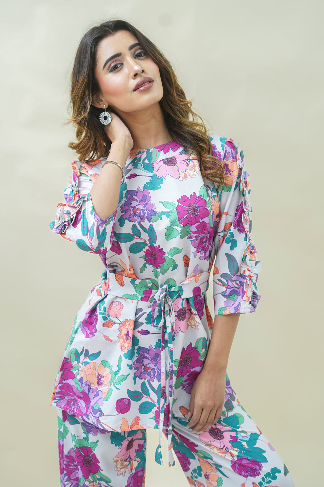 Grey Blossom Charm Set- 52557C