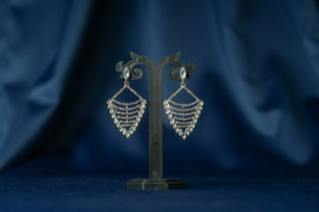 Rose Gold Triangular Earrings- ER5042