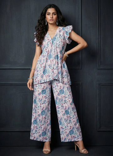 Grey Morn Floral Printed Co-ord Set