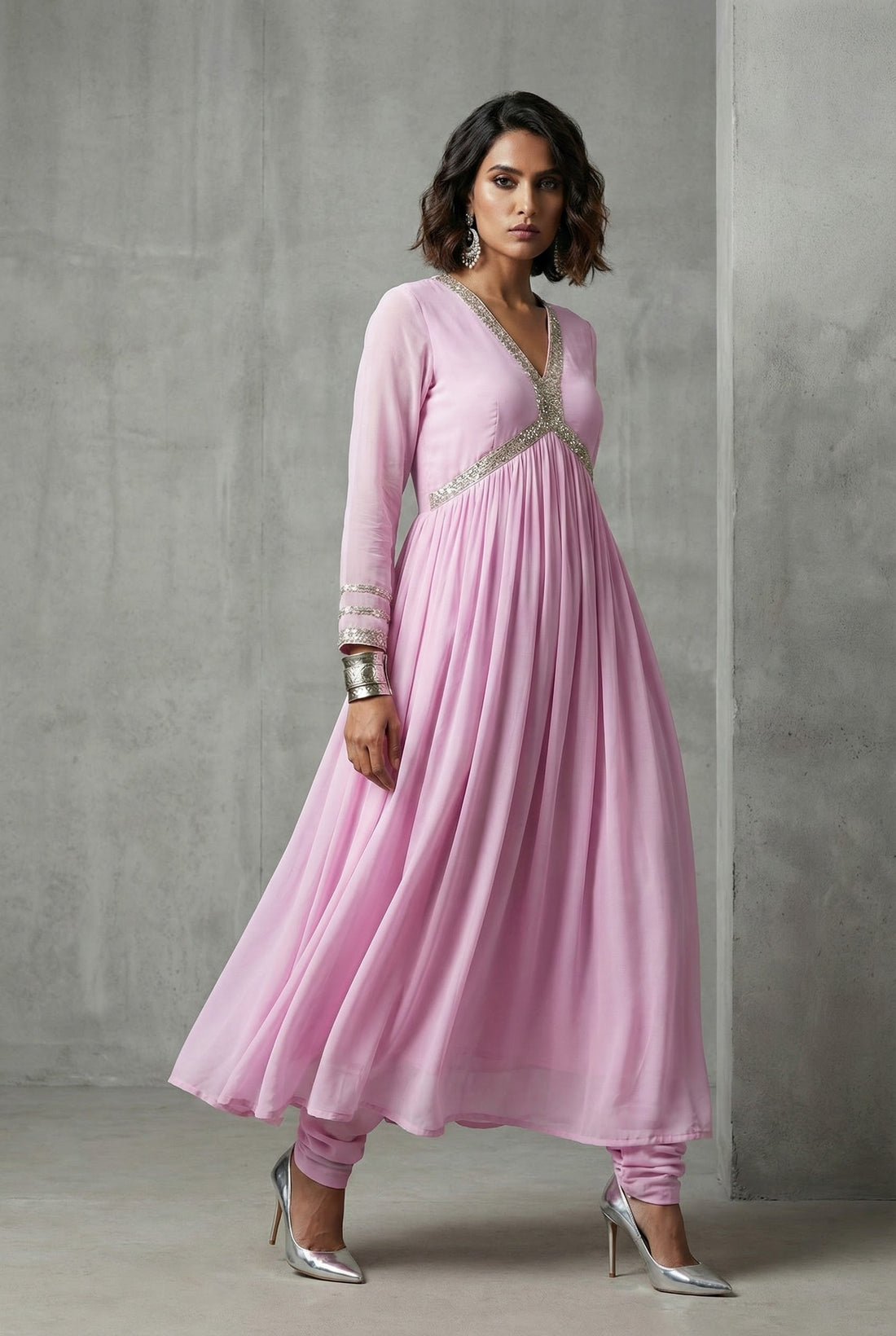 Rosy Allure Anarkali - 52472A
