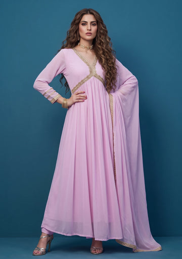 Rosy Allure Anarkali