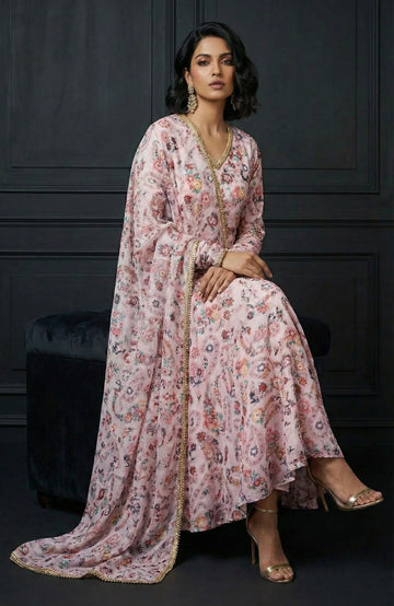 Paisley Bloom Anarkali Set - 52480A