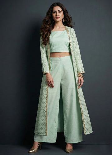 Mint Green Co-ord with Jacket