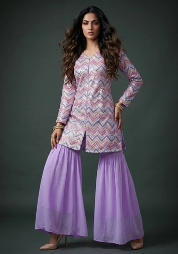 Lavender Bliss Kurti Set