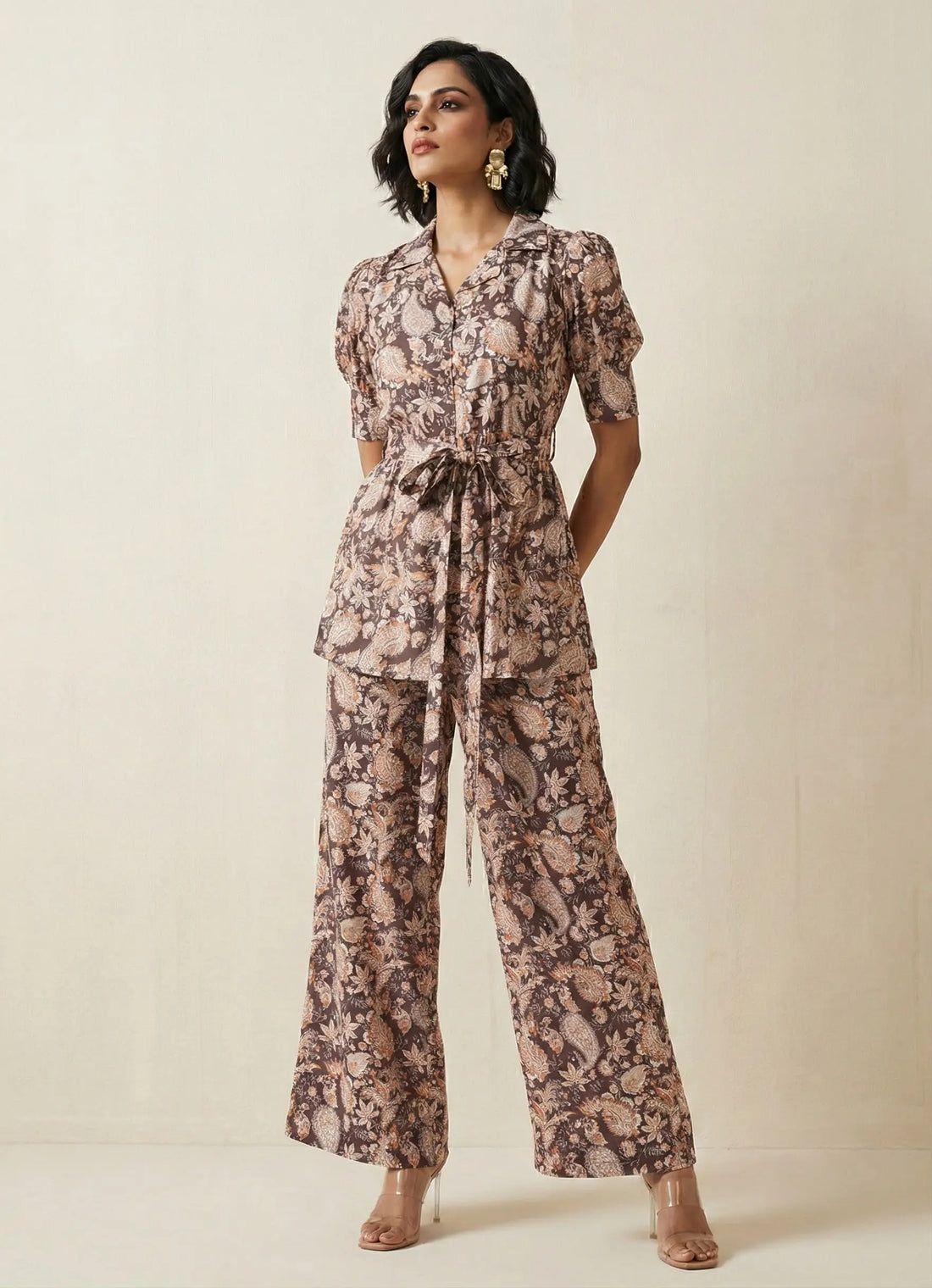 Peplum Elegance Co-ord Set - 52515C