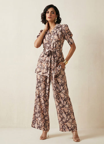 Peplum Elegance Co-ord Set - 52515C