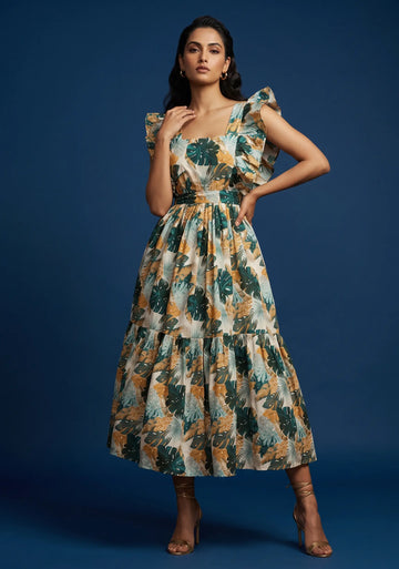 Pranika Floral Tiered Dress