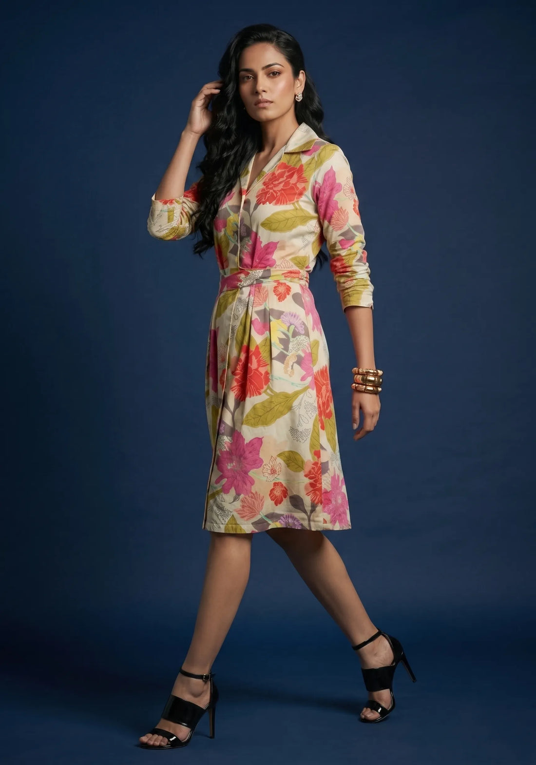 Aarika Floral Shirt Dress