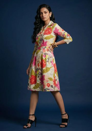 Aarika Floral Shirt Dress