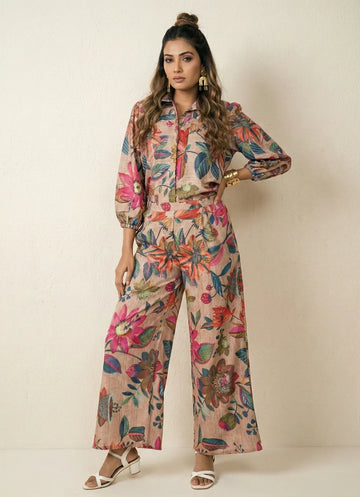 Bloom Pearl Khaki Co-ord Set