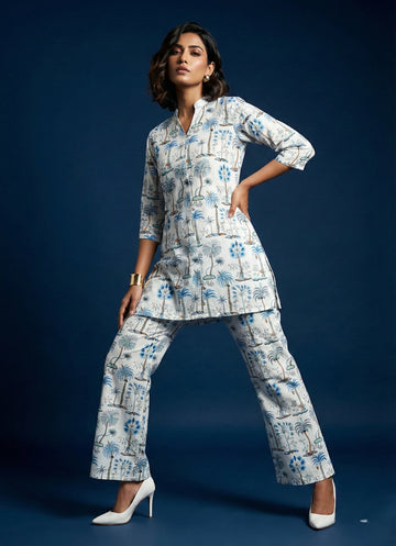 Ivory Forest Print Co-ord Set