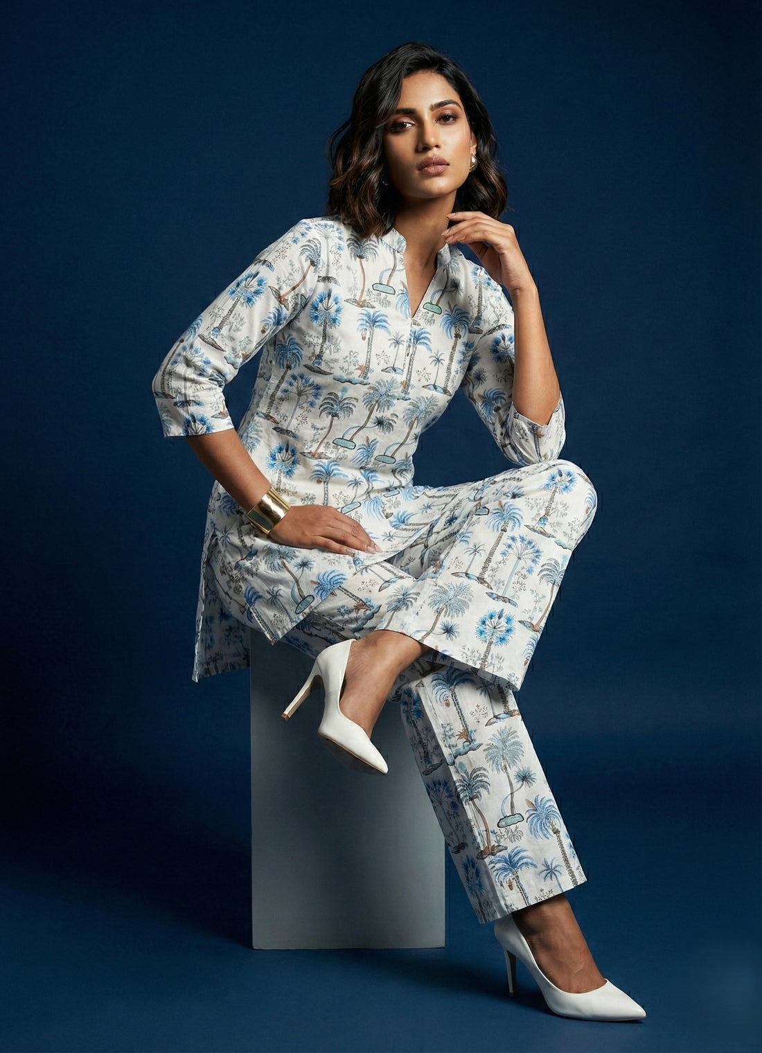 Ivory Forest Print Co-ord Set