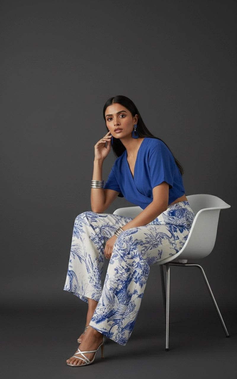 Elegant Peacock Co-ord Set