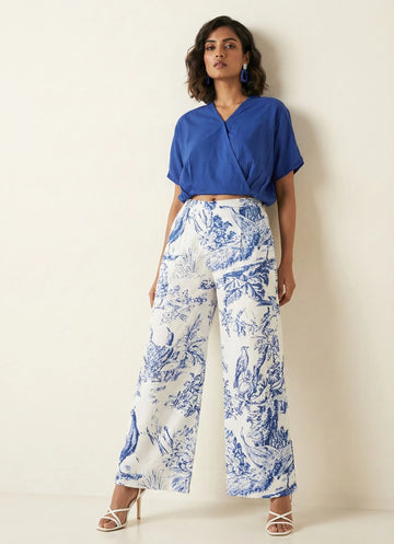 Elegant Peacock Co-ord Set - 52580C