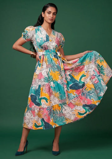 Charvi Floral Midi Dress