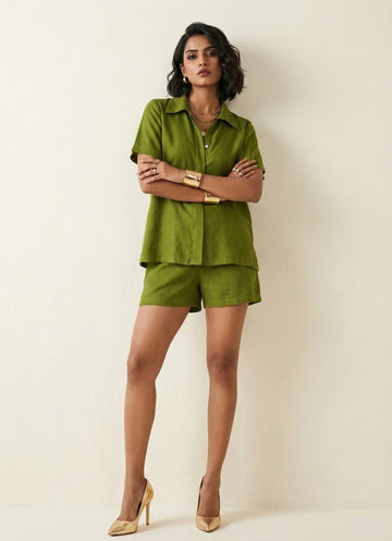 Olive Green Co-ord Set - 52603C