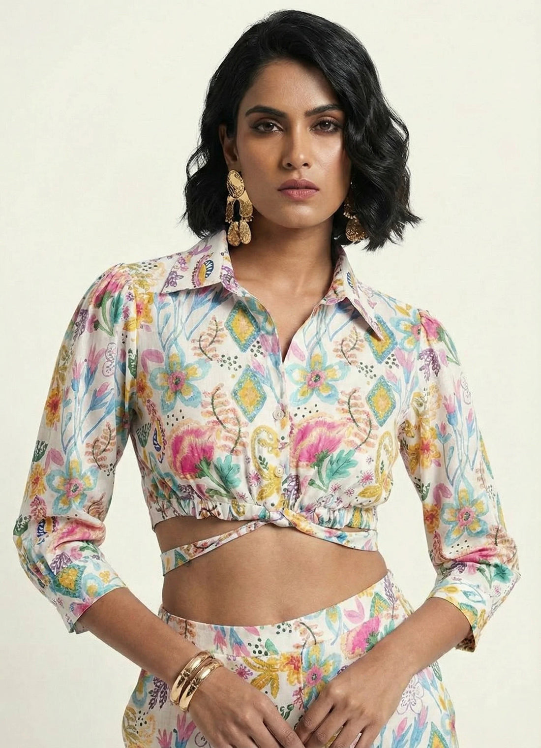 Ivory Floral Co-ord Set