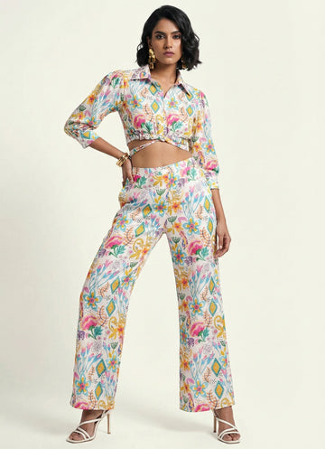 Ivory Floral Co-ord Set
