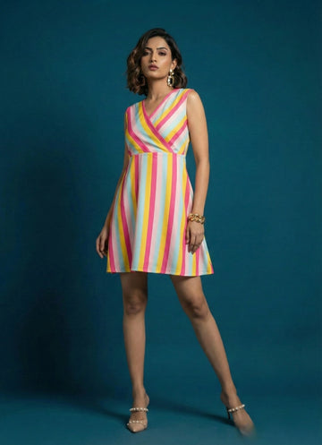 Candy Bloom Sleeveless Dress- 52620D