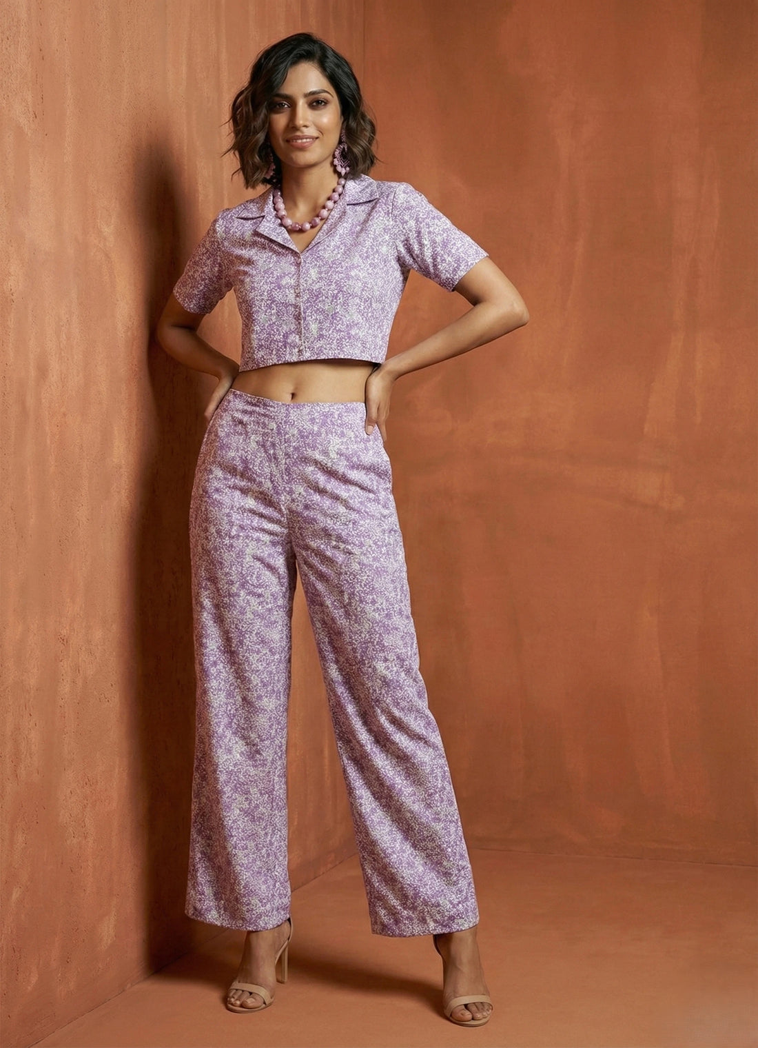 White Grace Floral Co-ord Set