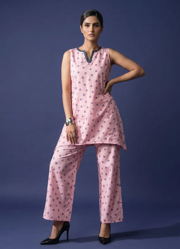 Blush Bloom Motif Co-ord Set