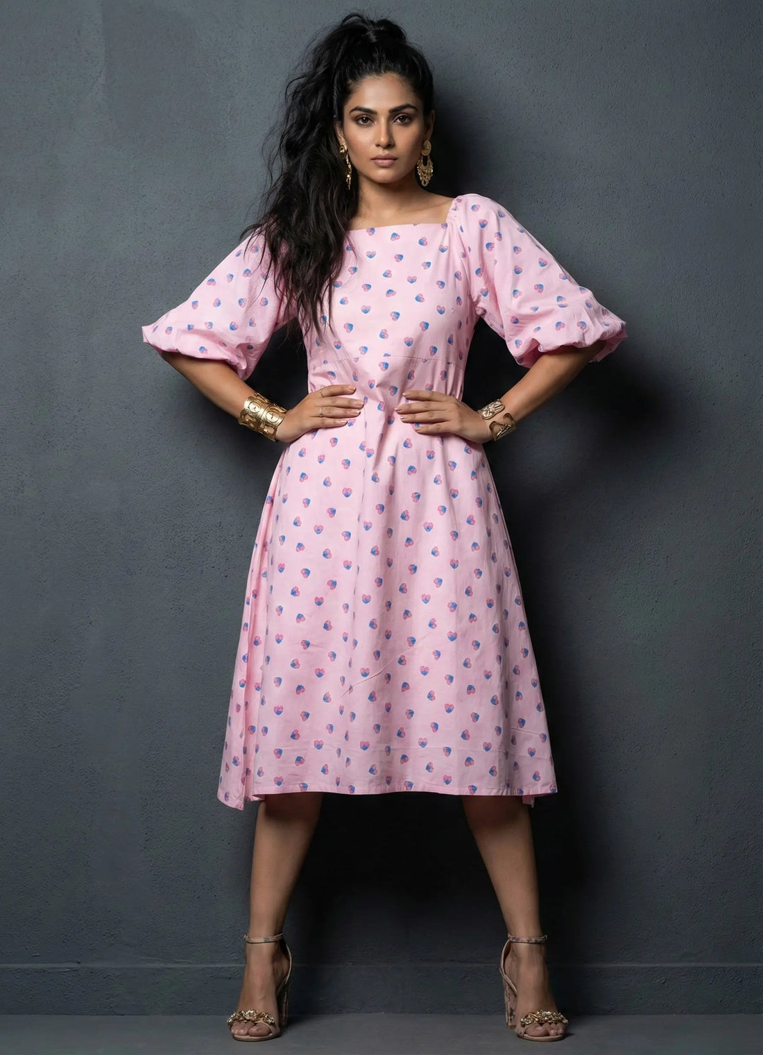 Blush Grace Motif Dress- 52646D