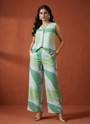 Mint Breeze Jacket Set