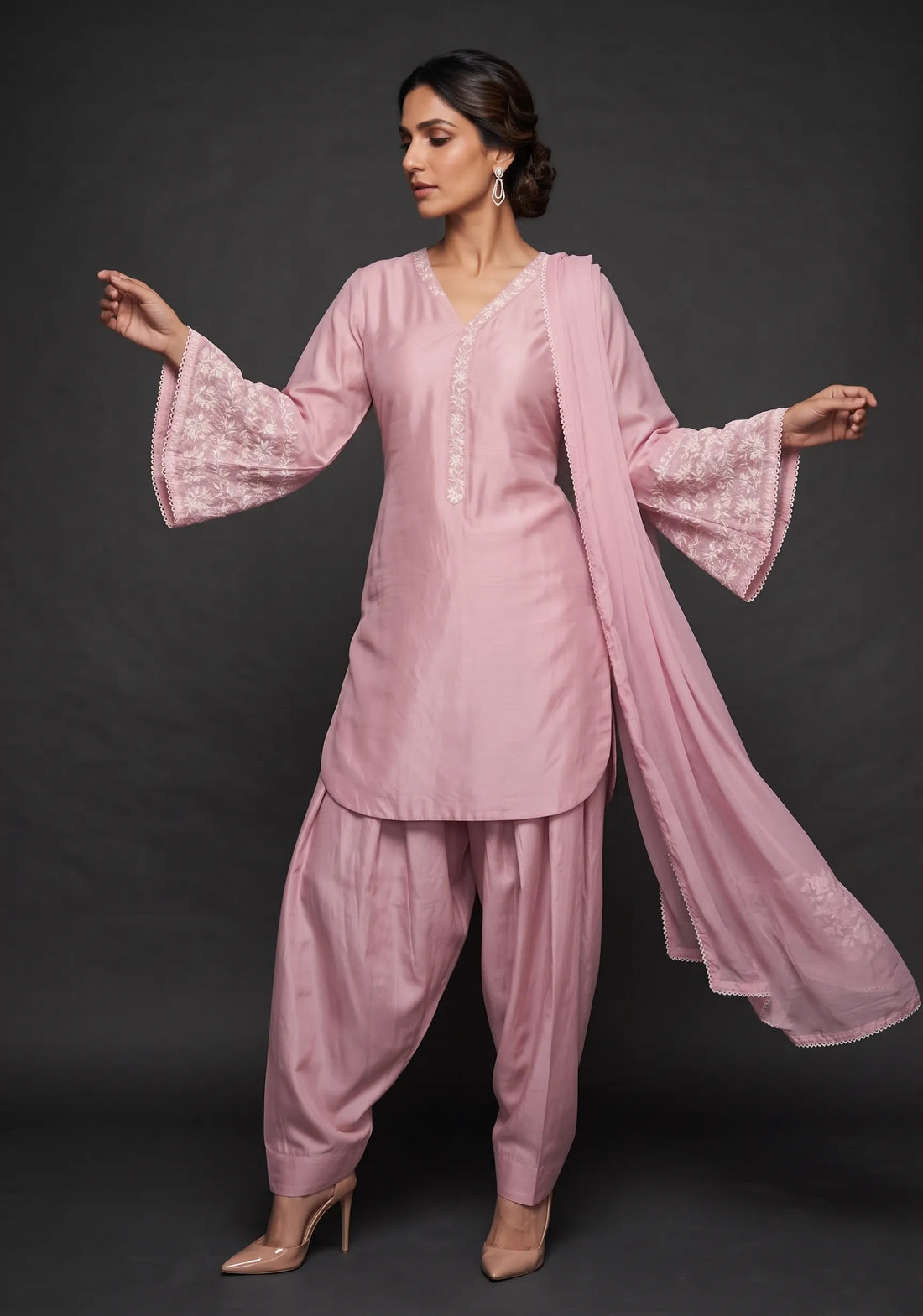 Light Pink Luxe Farshi Set