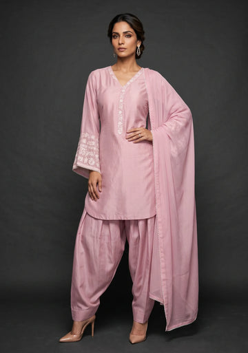 Light Pink Luxe Farshi Set