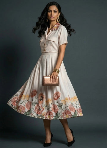 Ivory Elegance Dress - 52688D